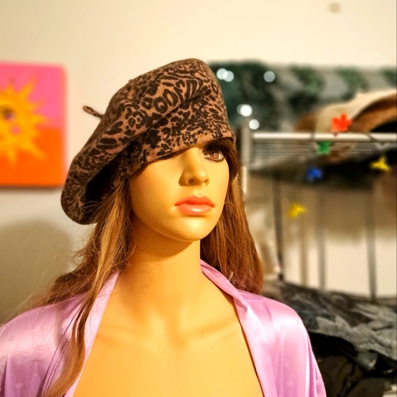 INC International Concepts Accessories - International Concepts Women's Cheetah Beret